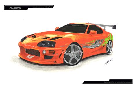 Draw Toyota Supra By Albeny On DeviantArt