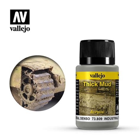 VALLEJO 73 809 Weathering Effects Industrial Thick Mud Thick Mud 40 Ml