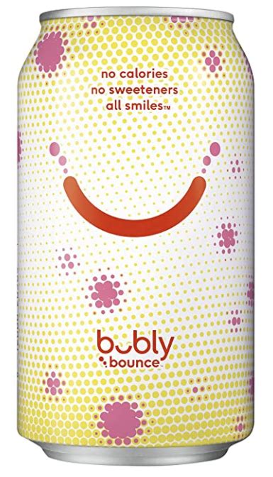 Bubly Bounce Caffeinated Sparkling Water Blood Orange Grapefruit 12oz