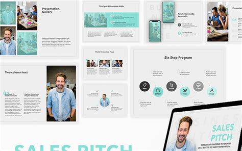 Sales Pitch PowerPoint template #74461 - TemplateMonster