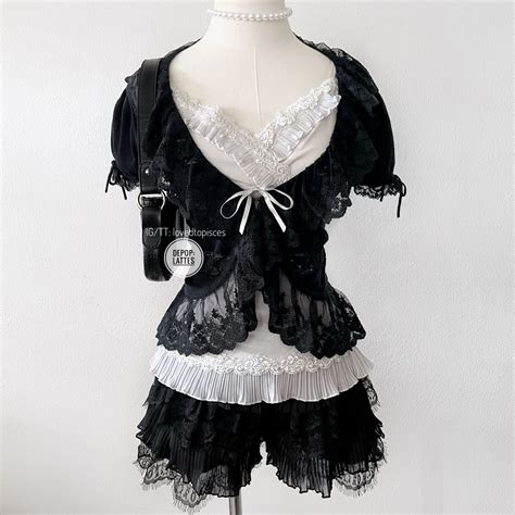 On Instagram Sold Ruffle Lace Frilly Milkmaid