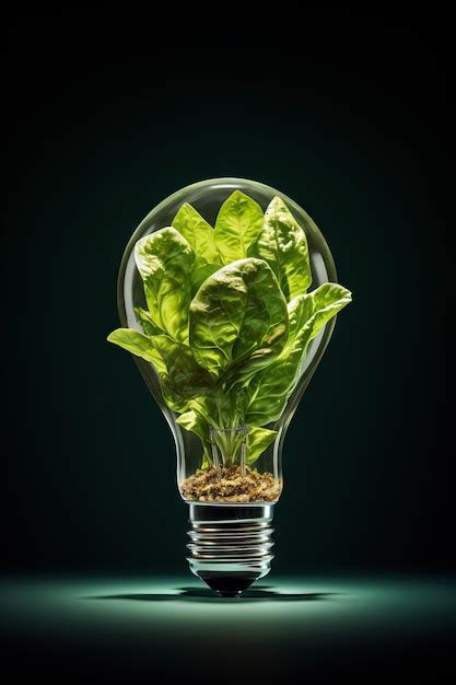 Premium Photo Light Bulb With Growing Plant Inside