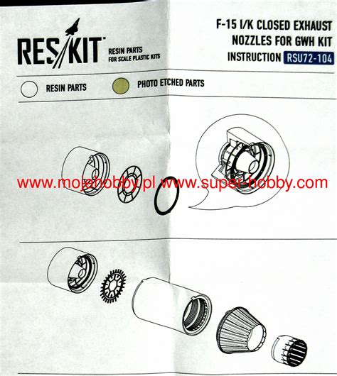 F I K Closed Exhaust Nozzles For Gwh Kit Res Kit U