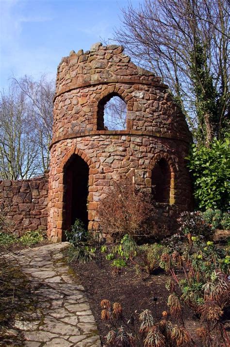 modern folly  english cottage garden