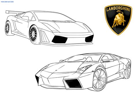 Disegni Da Colorare Lamborghini Stampa Per Bambini