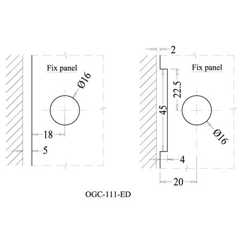 Wall Floor To Glass Connector Ogc Ed