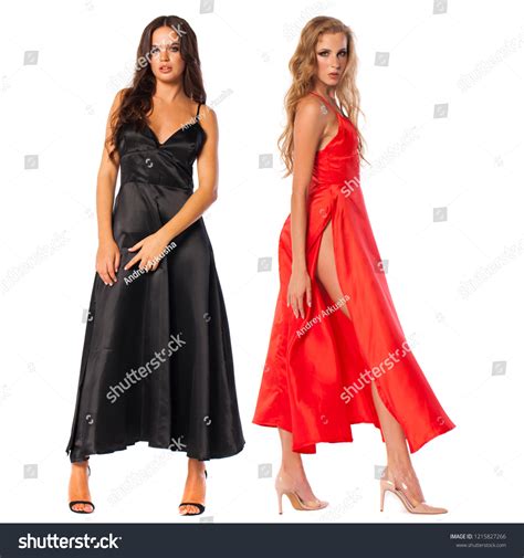 Two Sexy Blonde Brunette Models Full Stock Photo Shutterstock