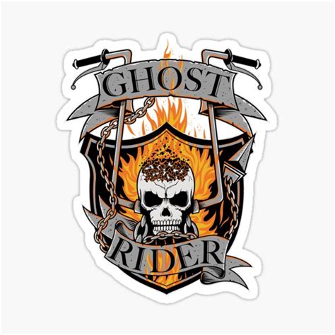 Ghost Rider Sticker For Sale By Redshop24 Redbubble