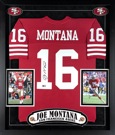 Joe Montana Autograph San Francisco 49ers Jersey Framed