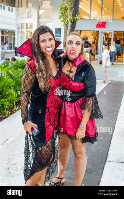 Miami Beach Florida Lincoln Road Pedestrian Mall Arcade Halloween