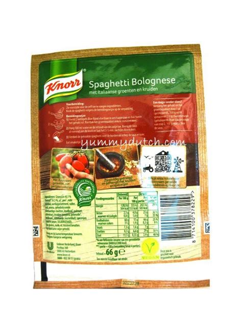 Mix Voor Spaghetti Knorr Yummy Dutch