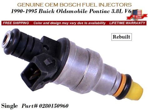 Remanufactured Single Fuel Injector Oem Bosch For Buick Regal