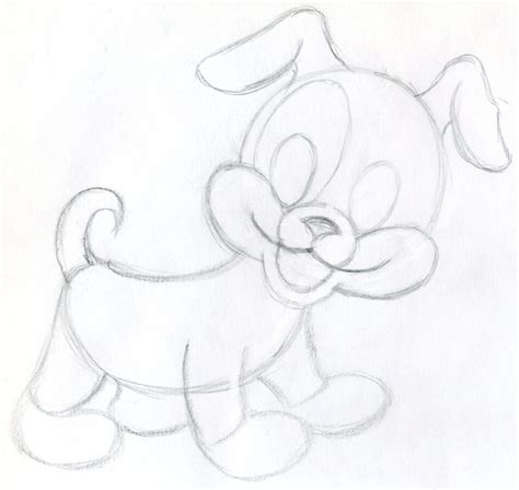 Draw Cartoon Puppy. Very cute.