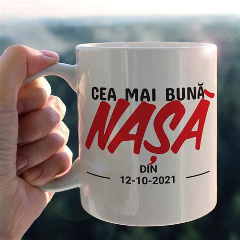 Cana Personalizata Pentru Cea Mai Buna Nasa Din Data