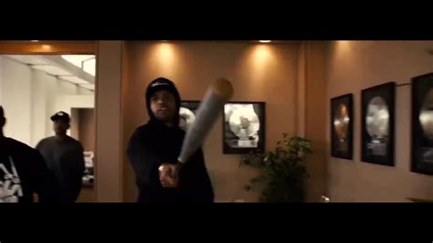 The Ice Cube Baseball Bat Scene From Straight Outta Compton Youtube