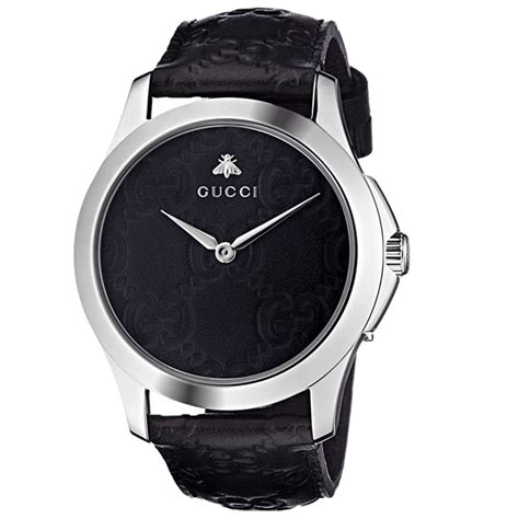 Gucci Ya Mens G Timeless Black Quartz Watch