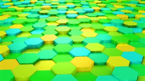 Animated Colored Hexagons Motion Graphics Videohive