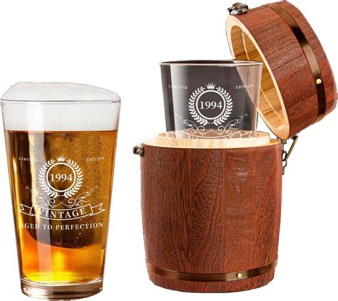 Amazon LIGHTEN LIFE 60th Birthday Gifts For Men 16oz 1964 Beer