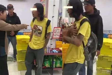 Viral Pria Gondrong Curi Mie Instan Di Minimarket Nyaris Ketangkap