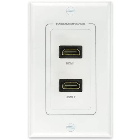 Hdmi Wall Plate Port By Mediabridge Latest Version Supports K D