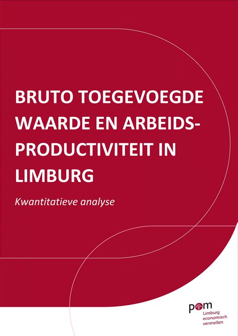 Kwantitatieve Analyse Van De Bruto Toegevoegde Waarde En