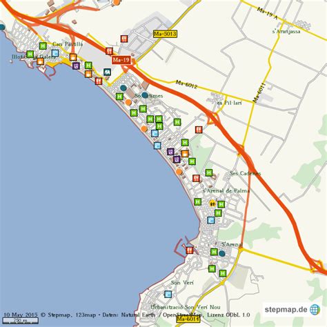 StepMap Ballermann Karte Landkarte für Welt