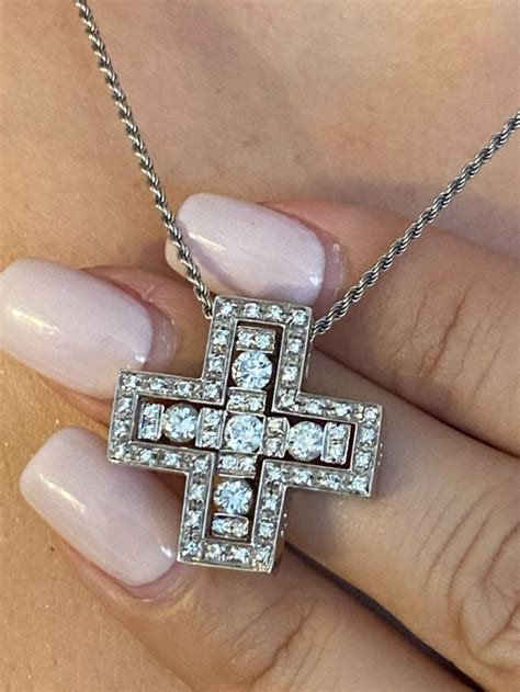 Damiani Goldkette Diamanten Schweizer Kreuz Mit Garantie Kaufen Auf