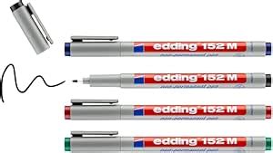 Amazon Edding 4 152 4 OHP Marker Set 152 M Non Permanent 1 Mm 4