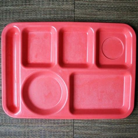 Retro Red School Cafeteria Tray King Line USA by sariloaf on Etsy