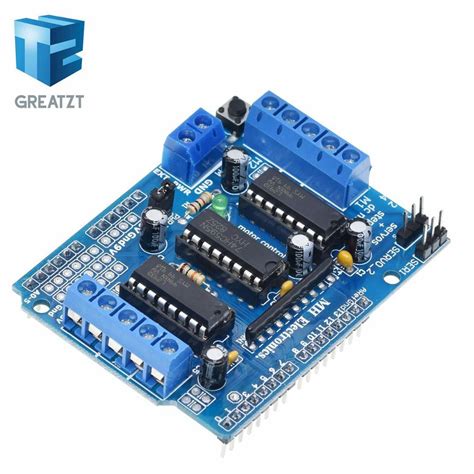 GREATZT 1pcs L293D Motor Drive Shield Dual For Arduino Duemilanove