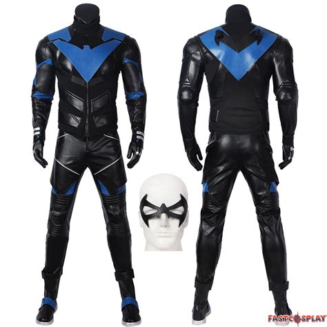 Gotham Knights Nightwing Cosplay Costume Jumpsuit Outfits Halloween