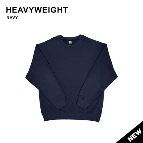 Jual Ods Heavyweight Oversized Crewneck Biru Navy Shopee Indonesia