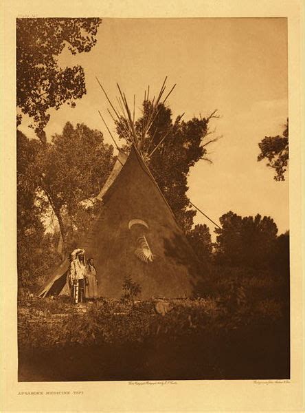 Plate Apsaroke Medicine Tipi Edward S Curtis Valley Fine Art