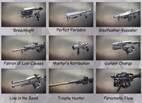 Destiny Hunter Weapons