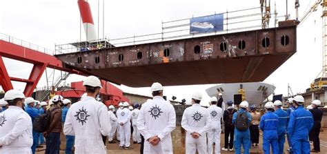 Chantiers de l’Atlantique lays keel for MSC Cruises’ first LNG ship