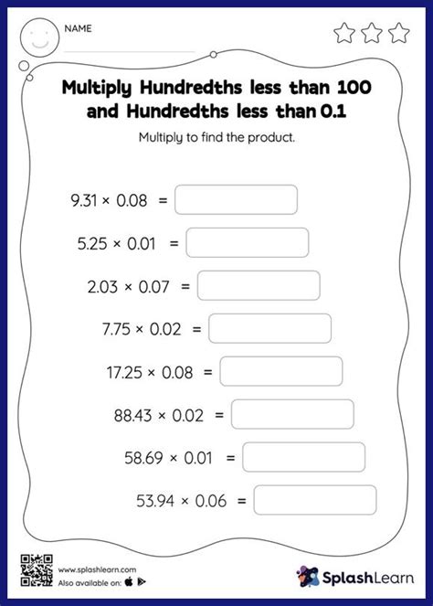 Multiply Decimals By Decimals Worksheets For 5th Graders Online