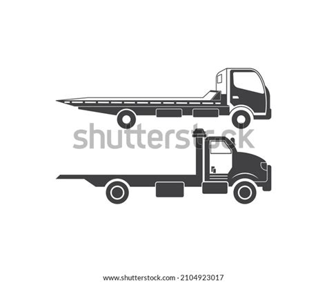 Rollback Truck Svg Flatbed Truck Svg Shutterstock