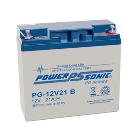 Powersonic PG12V21 21Ah 12V Sealed Lead Acid Battery Discount Fire