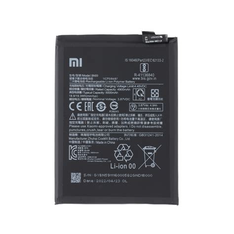 BN59 Batterie Xiaomi Redmi 10 Note 10 10S 10 5G 10 Pro