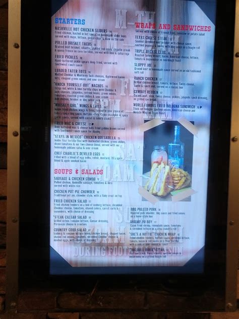 Toby Keiths I Love This Bar Grill Menu (New on the 2025)