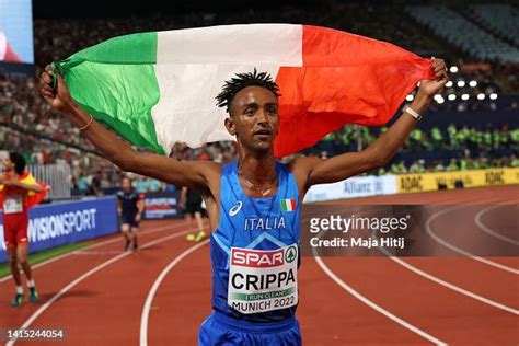 Bronze Medalist Yemaneberhan Crippa Of Italy Celebrates After The