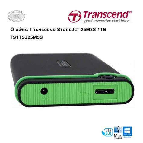 Ổ cứng Transcend StoreJet 25M3S 1TB TS1TSJ25M3S | Công ty uy tín tại T ...