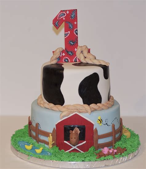 Barnyard Birthday Cake