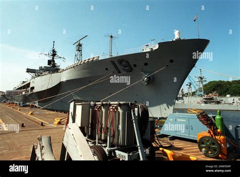 A Starboard Bow View Of The Amphibious Command Ship Uss Blue Ridge Lcc