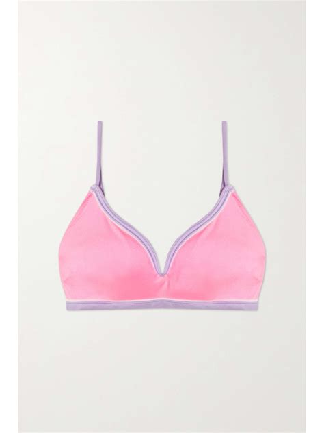 LESLIE AMON Caro Bikini Top NET A PORTER