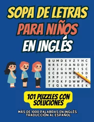 Sopa De Letras Para Ninos En Ingles 101 Puzzles Rompecabeza Cuotas