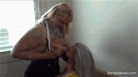Sandra Silvers Please Tie Me Up Buxom Lesbian Bikini Bondage Abounds As Darla Crane Binds
