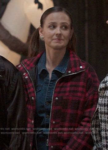 WornOnTV Kimberlys Red Plaid Jacket On The Sex Lives Of College Girls Pauline Chalamet