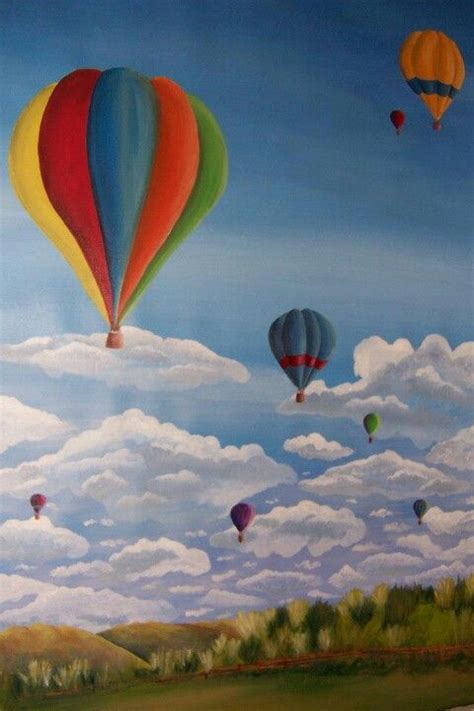 Hot Air Balloon Painting By Fresh Coat Of Paint Balloon Painting