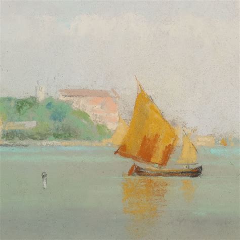 Dipinto Con Paesaggio Marino Di Mario Bezzola 1936 Quadro Novecento